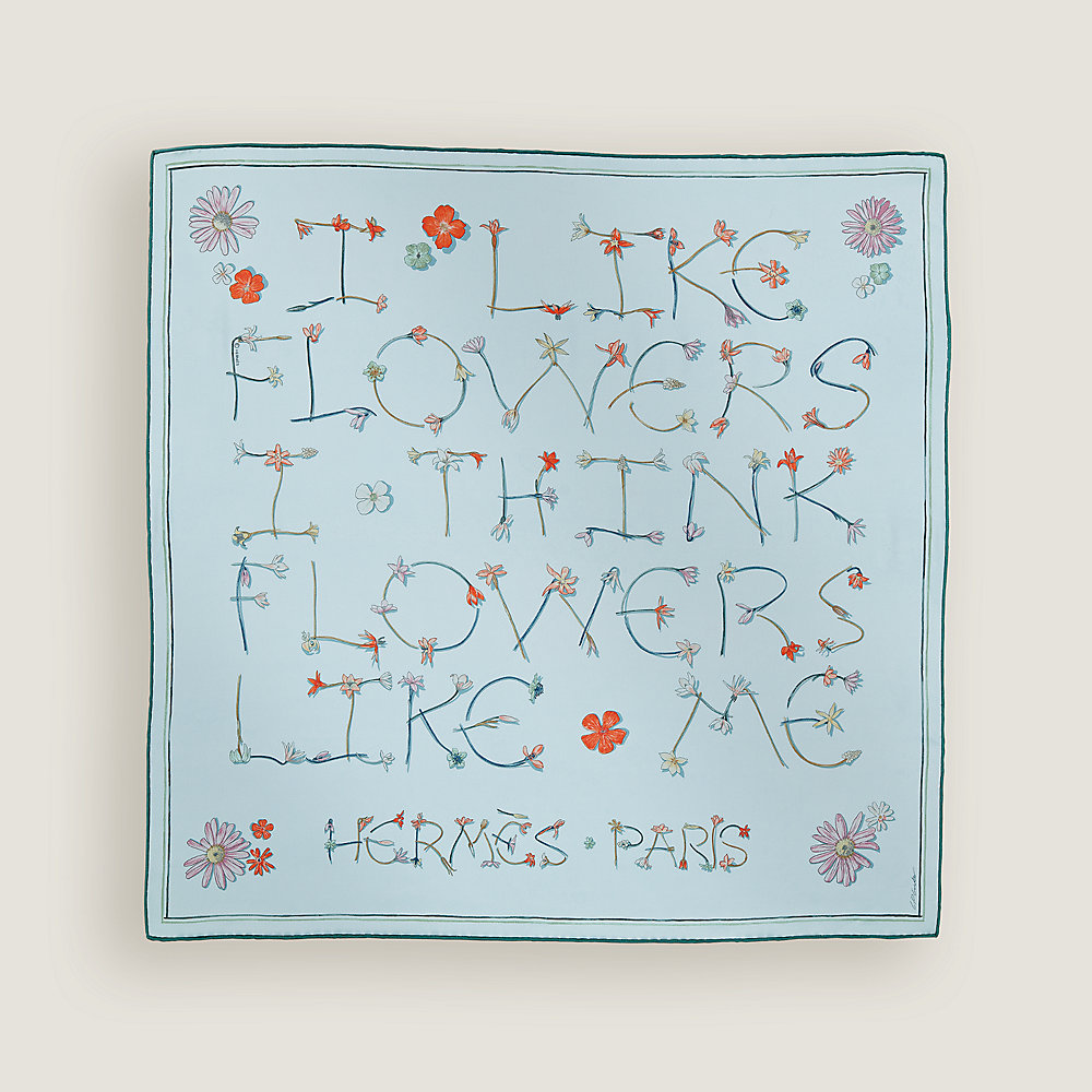 【華やかな柄がポイント☆】HERMES カレ70 I Like Flowers I Like Flowers scarf 70 | Hermès Mainland China